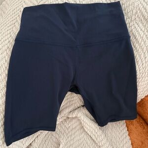 Lululemon Navy Blue Align 6in shorts